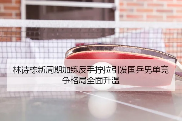 林诗栋新周期加练反手拧拉引发国乒男单竞争格局全面升温